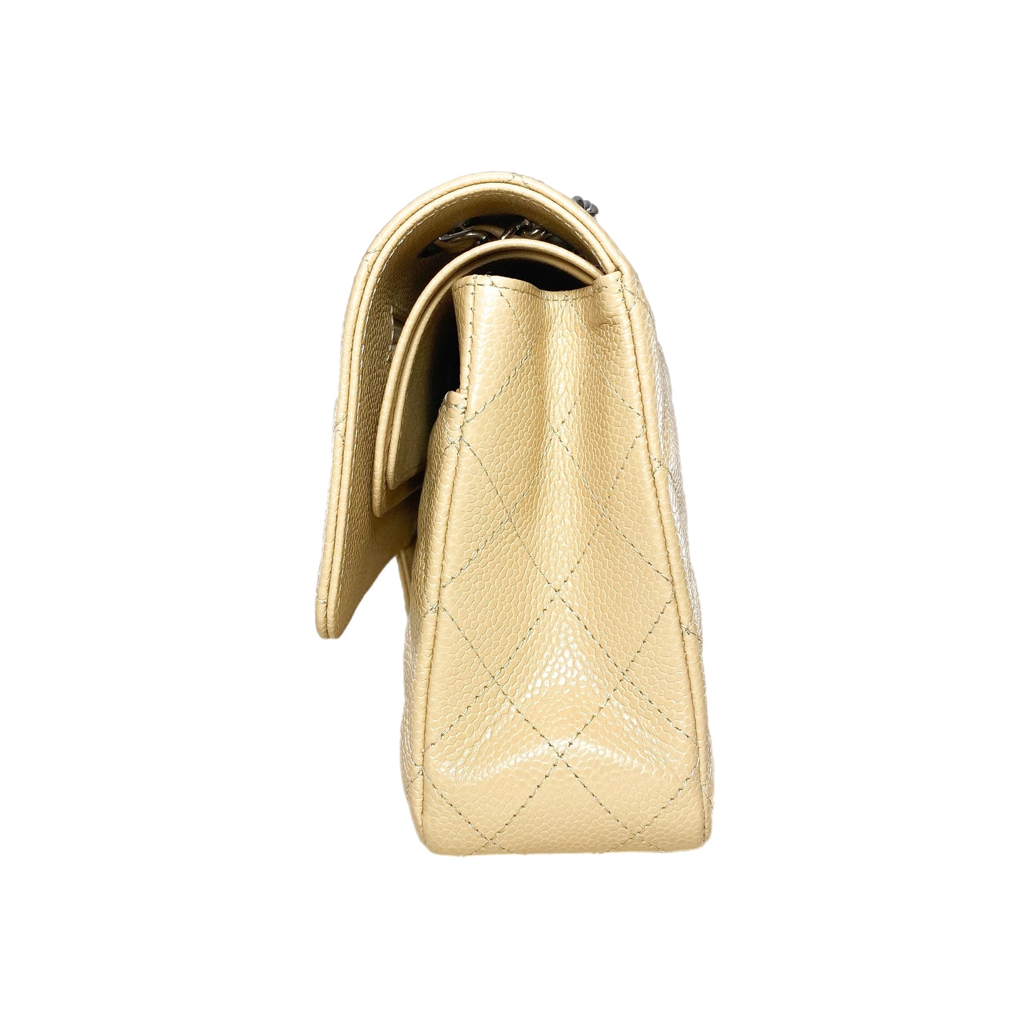 Chanel Beige Medium Classic Flap Bag