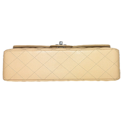 Chanel Beige Medium Classic Flap Bag