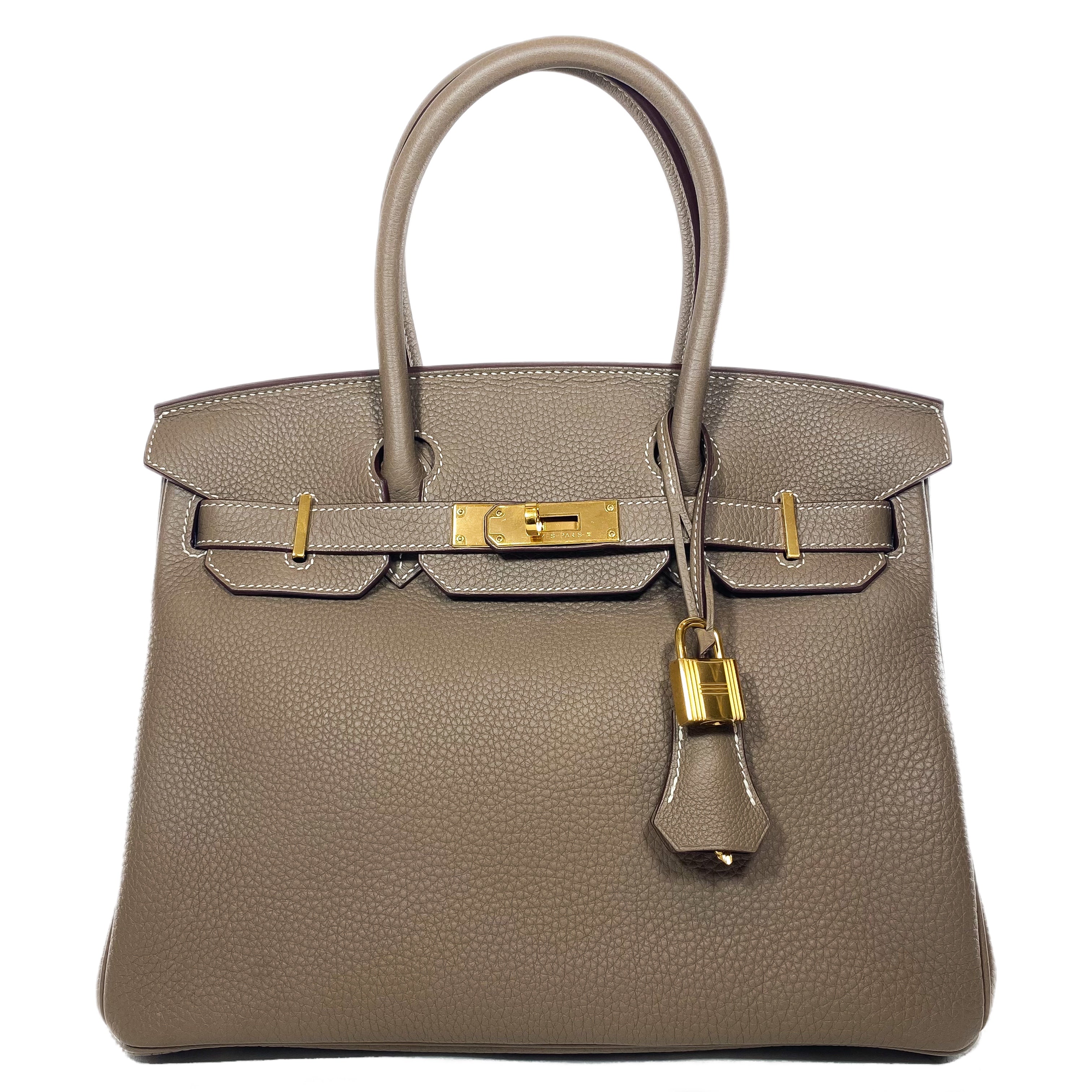 Hermes Birkin 30 Etoupe Togo Gold Hardware