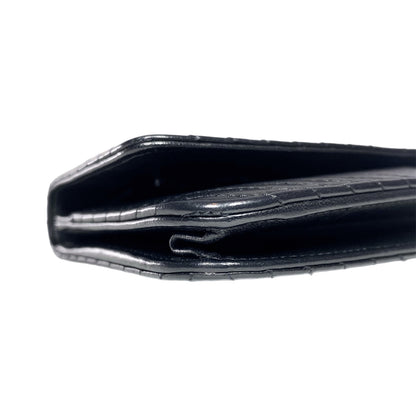 Chanel So Black Chevron Wallet on Chain