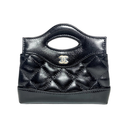 Chanel Nano 31 Shiny Black Shopper