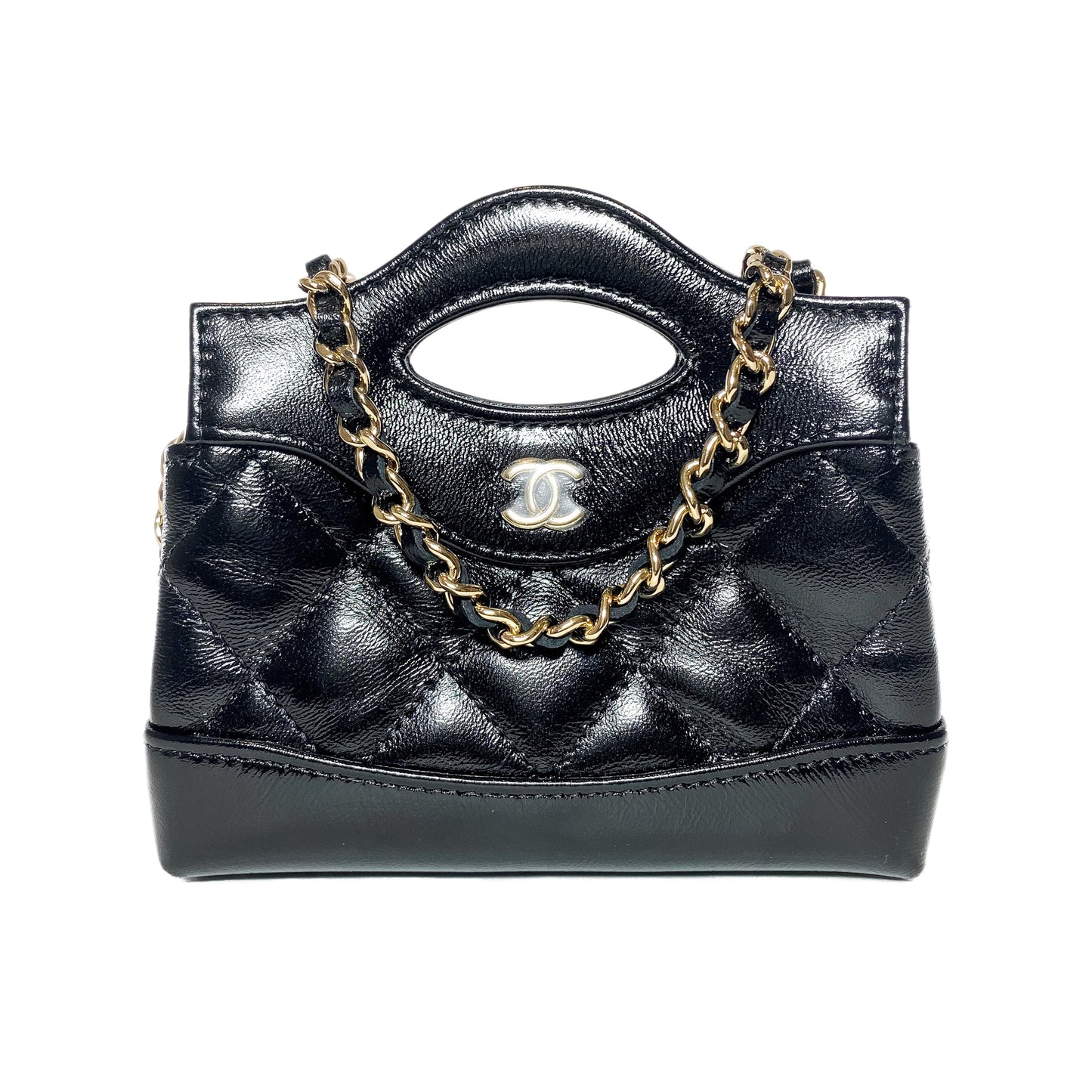 Chanel Nano 31 Shiny Black Shopper