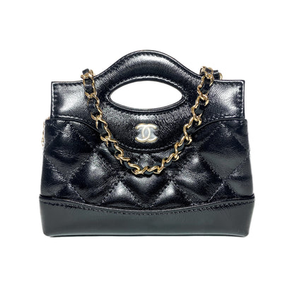 Chanel Nano 31 Shiny Black Shopper