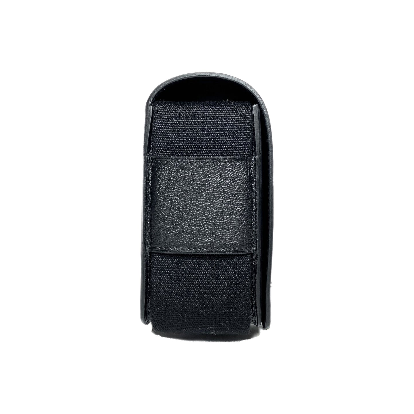 Hermes Geta Black Chevre Palladium Hardware