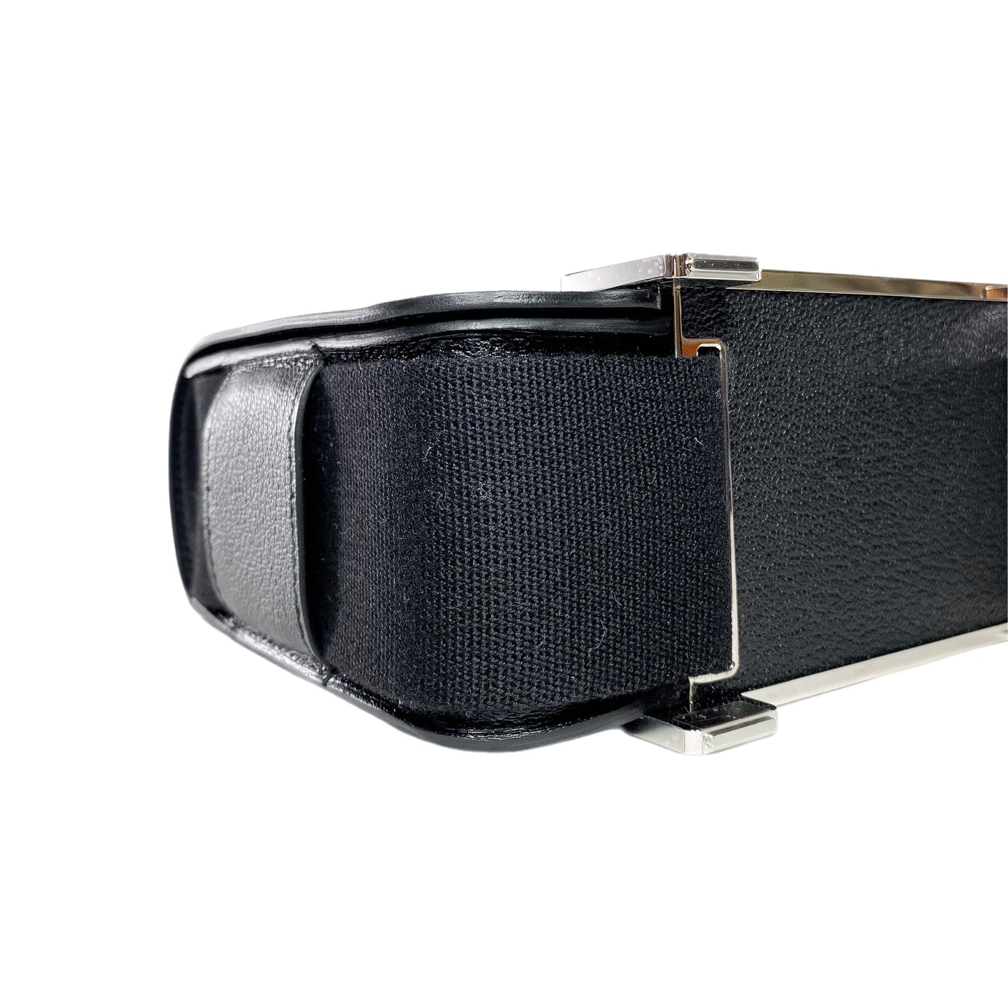 Hermes Geta Black Chevre Palladium Hardware