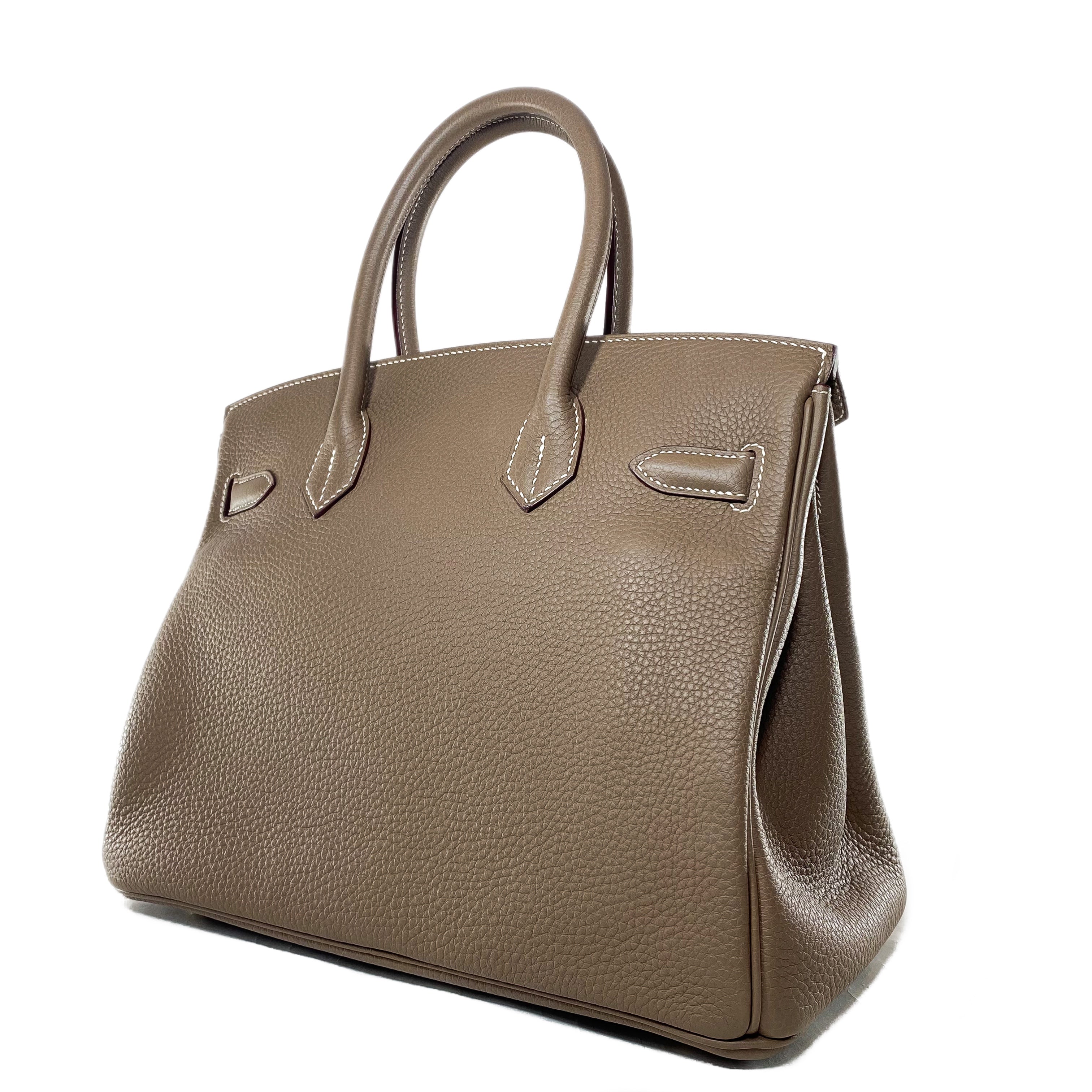 Hermes Birkin 30 Etoupe Togo Gold Hardware