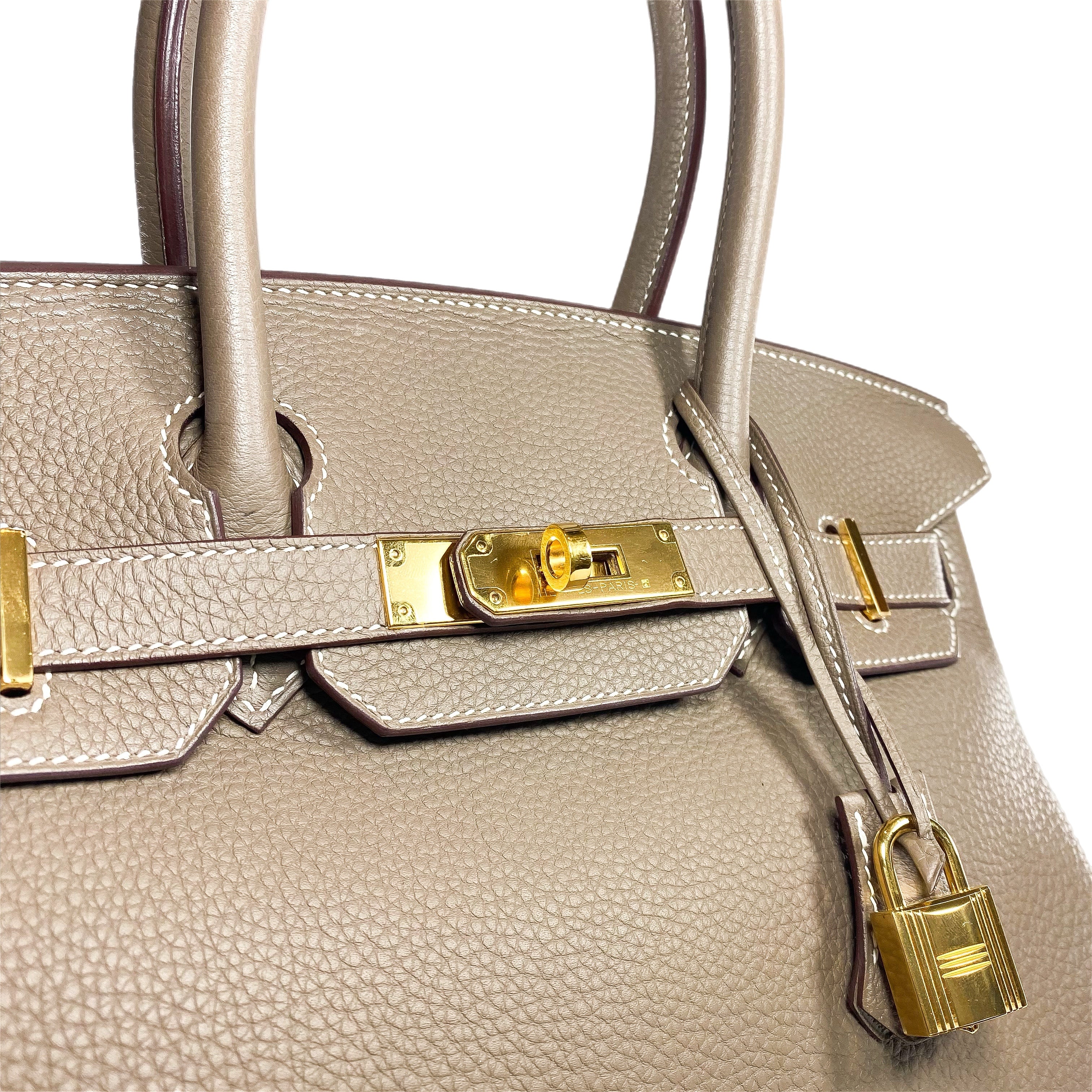 Hermes Birkin 30 Etoupe Togo Gold Hardware