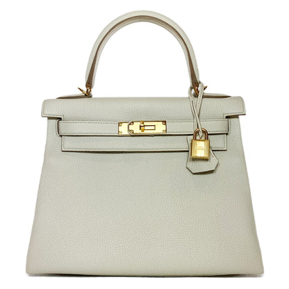 Hermes Kelly 28 Beton Togo Gold Hardware
