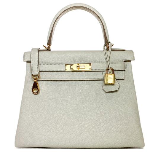 Hermes Kelly 28 Beton Togo Gold Hardware