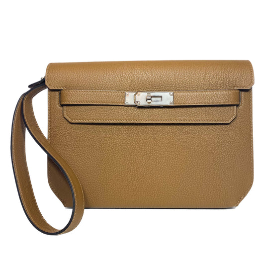 Hermes Kelly Depeches 25 Alezan Togo Palladium Hardware
