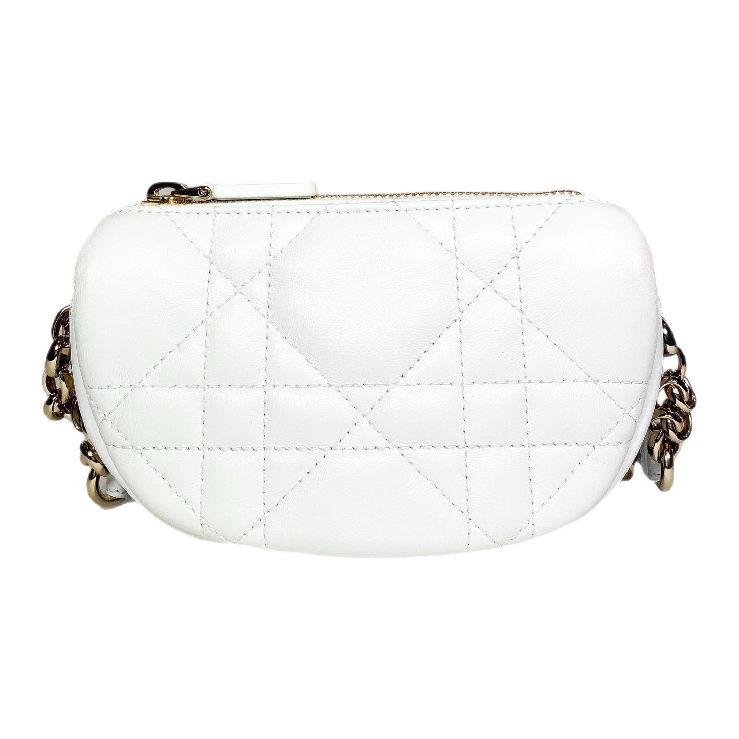 Dior White Small Vibe Hobo Bag