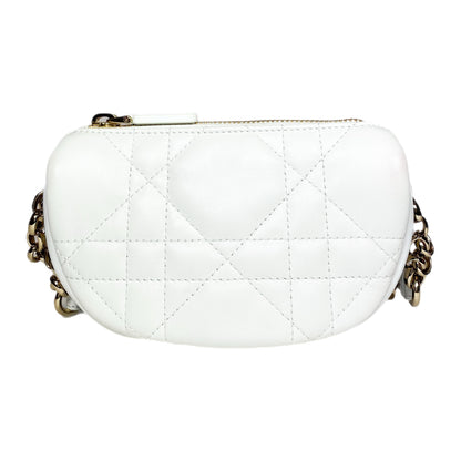 Dior White Small Vibe Hobo Bag