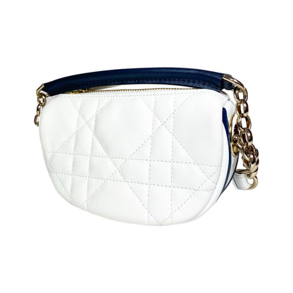 Dior White Small Vibe Hobo Bag