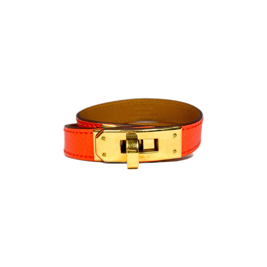 Hermes Feu Kelly Double Tour Bracelet