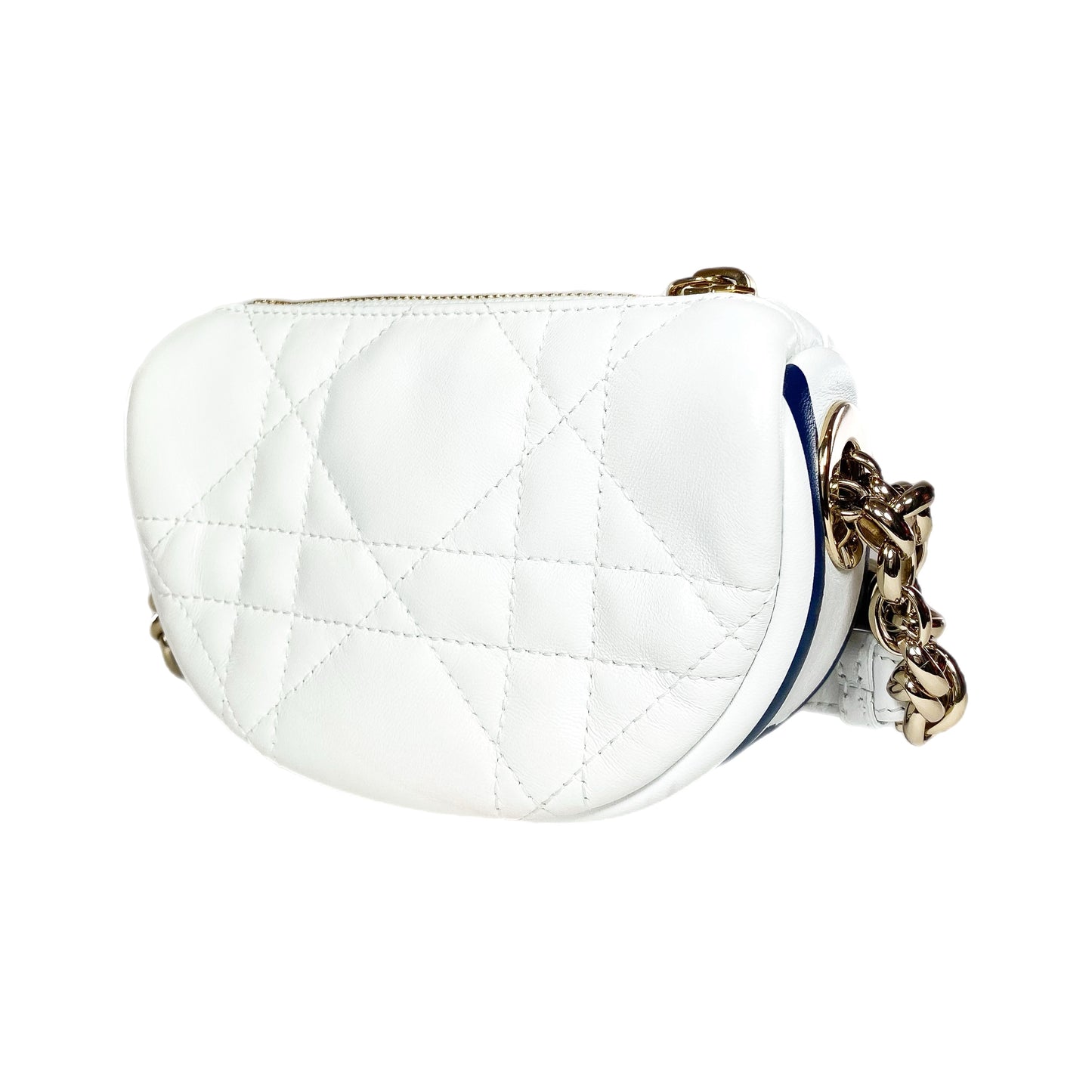 Dior White Small Vibe Hobo Bag
