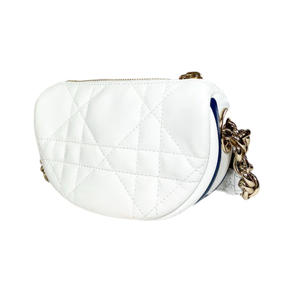 Dior White Small Vibe Hobo Bag