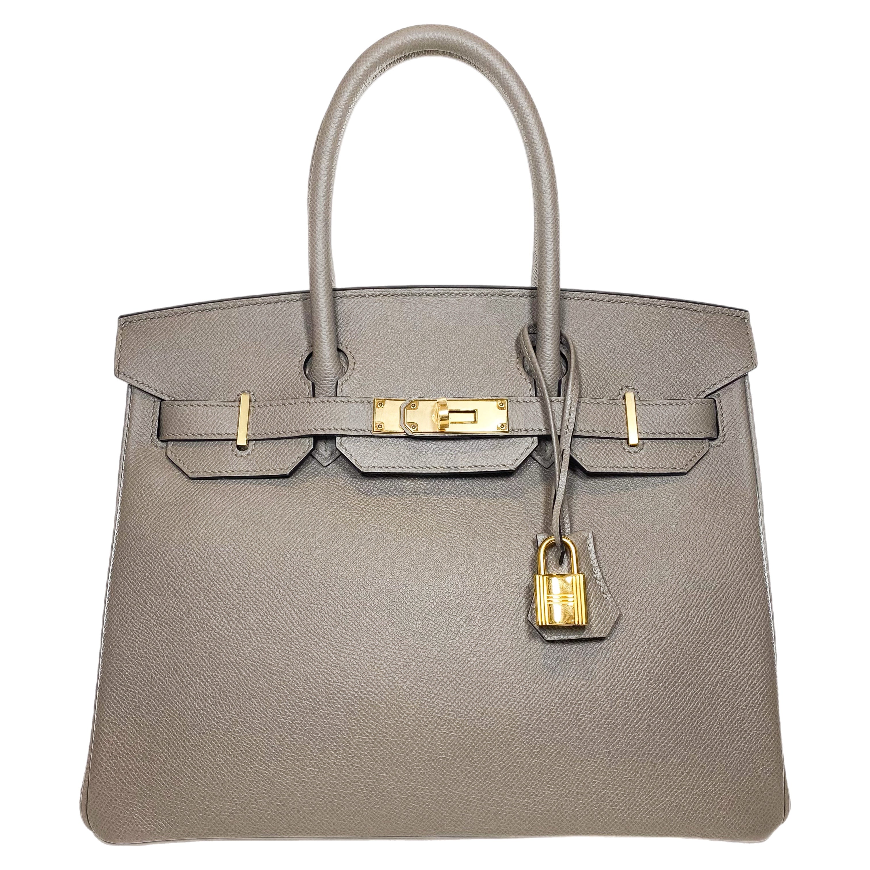 Hermes Birkin 30 Gris Asphalt Epsom Gold Hardware