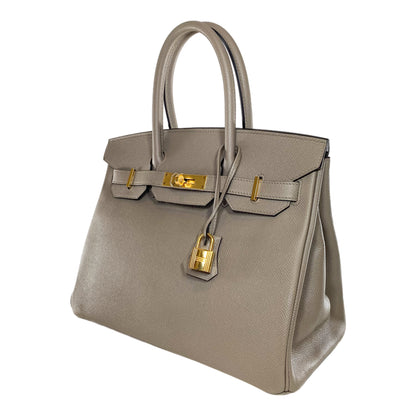 Hermes Birkin 30 Gris Asphalt Epsom Gold Hardware