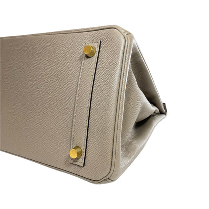 Hermes Birkin 30 Gris Asphalt Epsom Gold Hardware