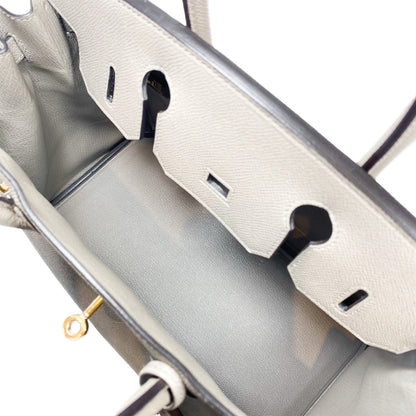 Hermes Birkin 30 Gris Asphalt Epsom Gold Hardware