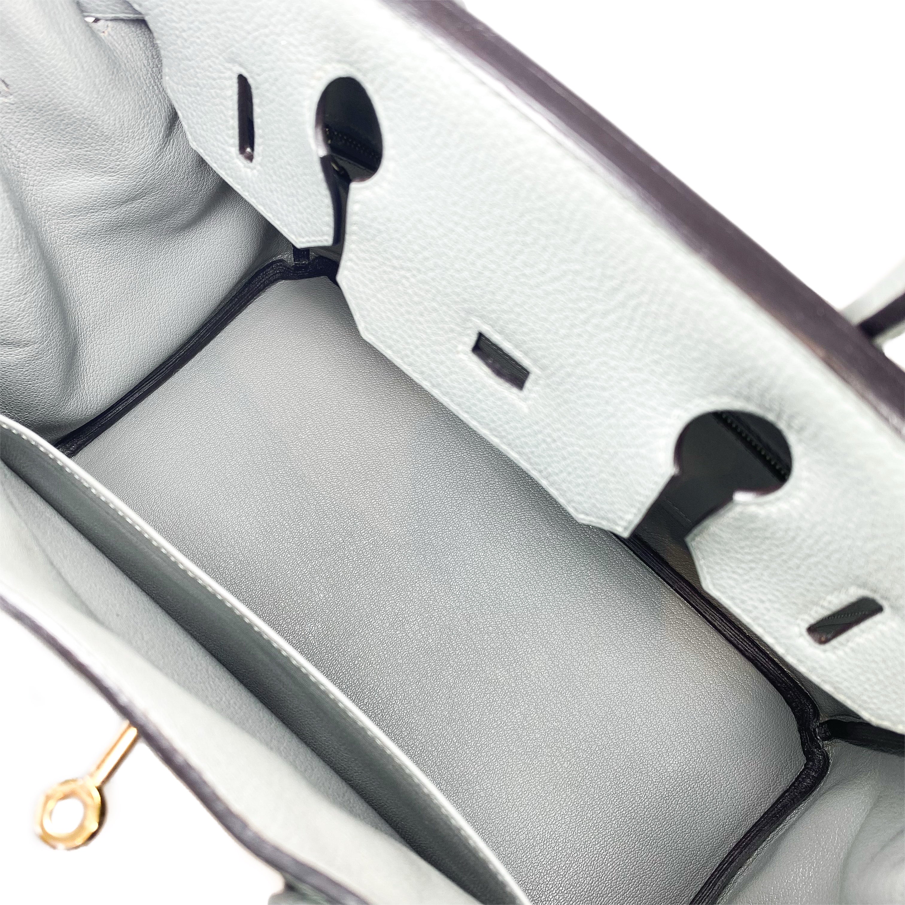 Hermes Birkin 30 Gris Mouette Togo Gold Hardware