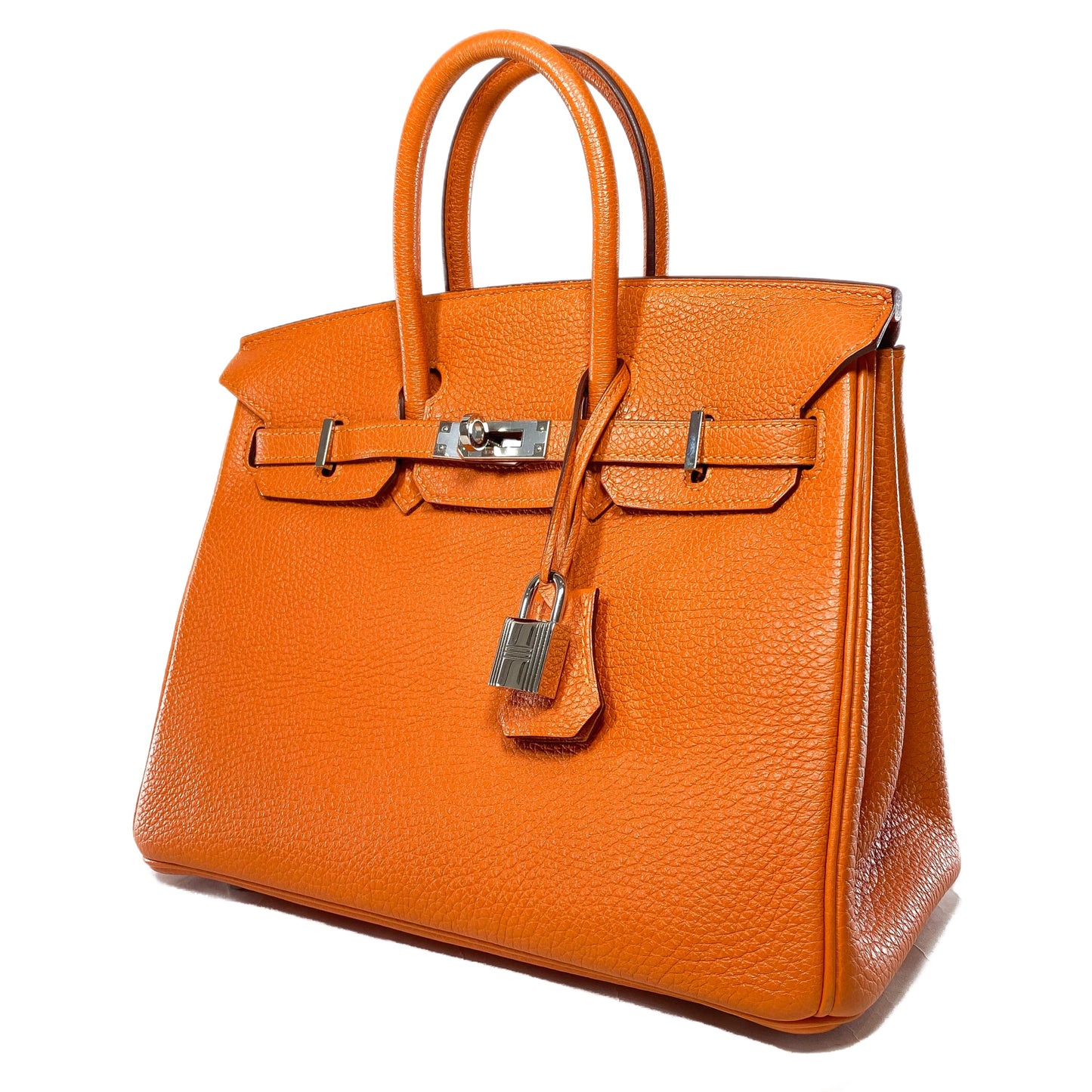 Hermes Birkin 25 Orange Togo Palladium Hardware