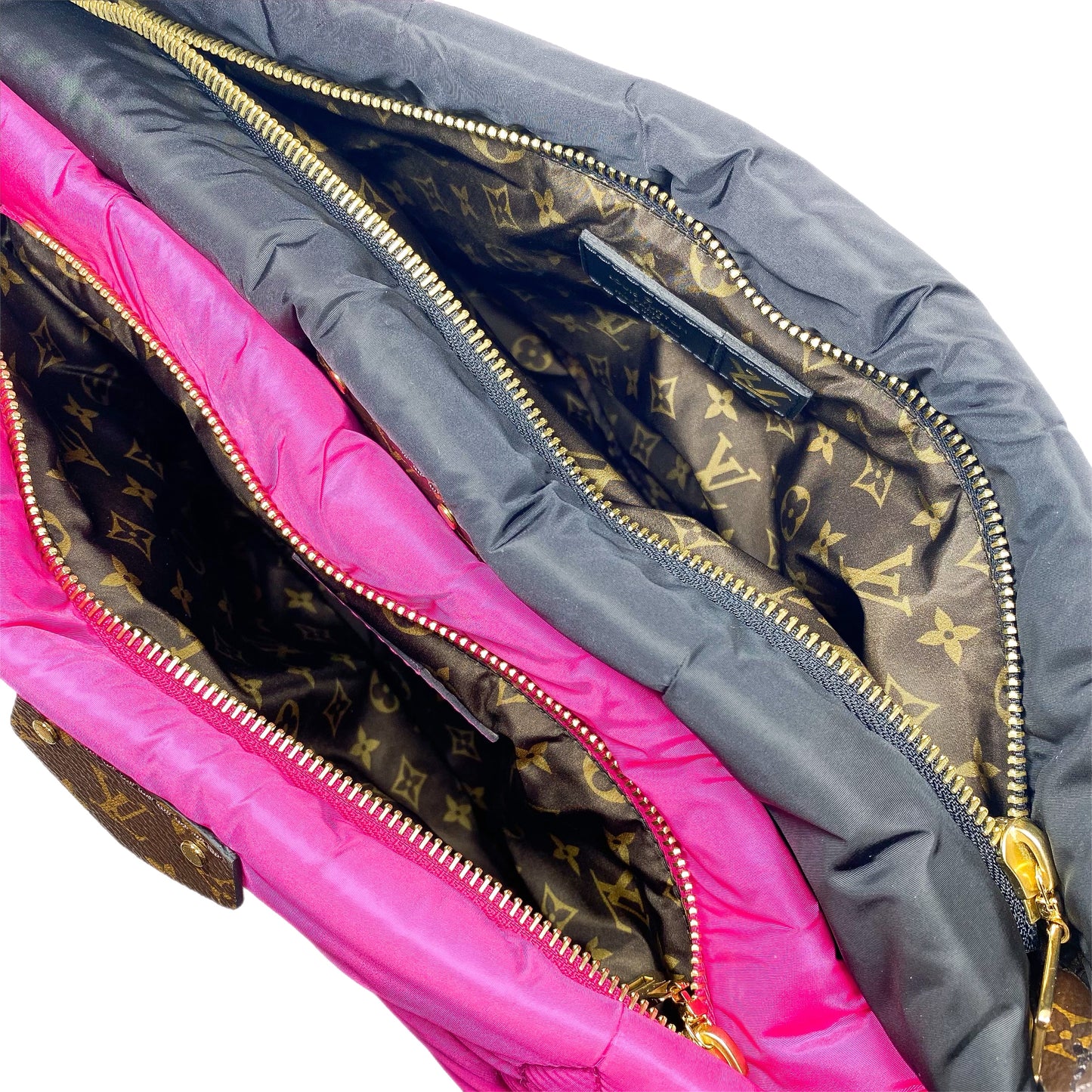 Louis Vuitton Fuchsia Black Econyl Monogram Maxi Pillow Multi Pochette