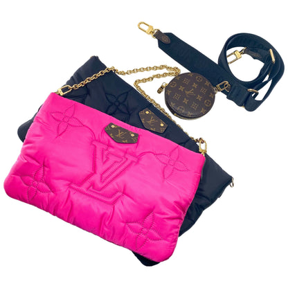 Louis Vuitton Fuchsia Black Econyl Monogram Maxi Pillow Multi Pochette