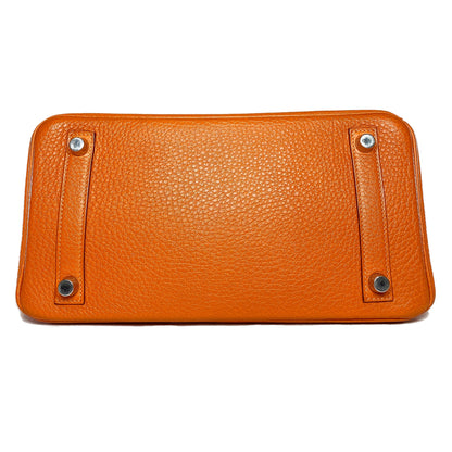 Hermes Birkin 25 Orange Togo Palladium Hardware