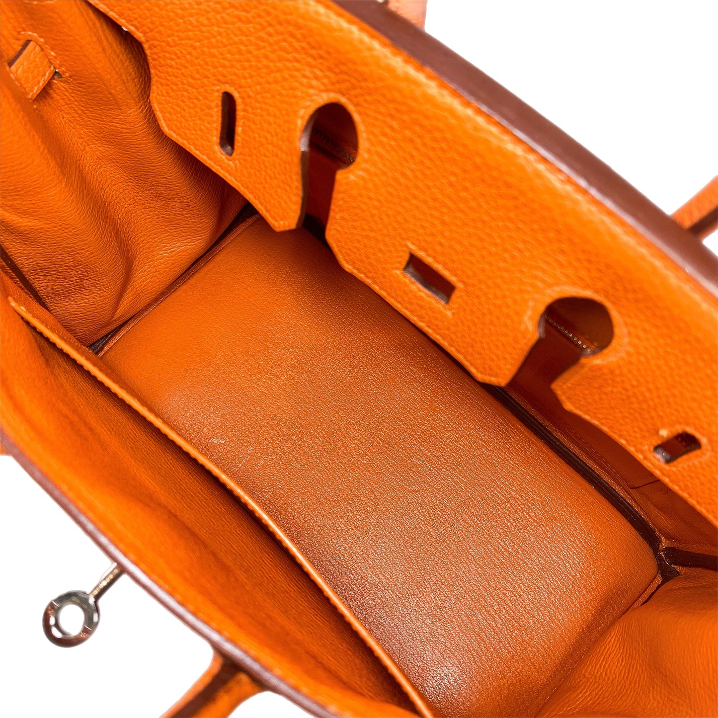 Hermes Birkin 25 Orange Togo Palladium Hardware