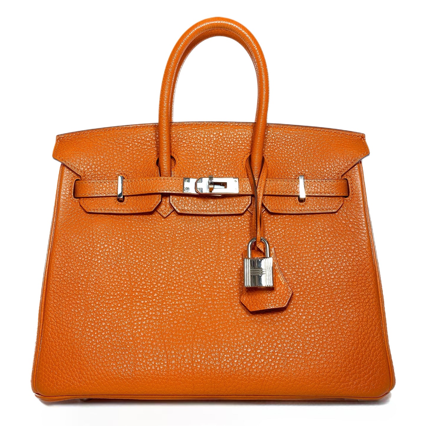 Hermes Birkin 25 Orange Togo Palladium Hardware
