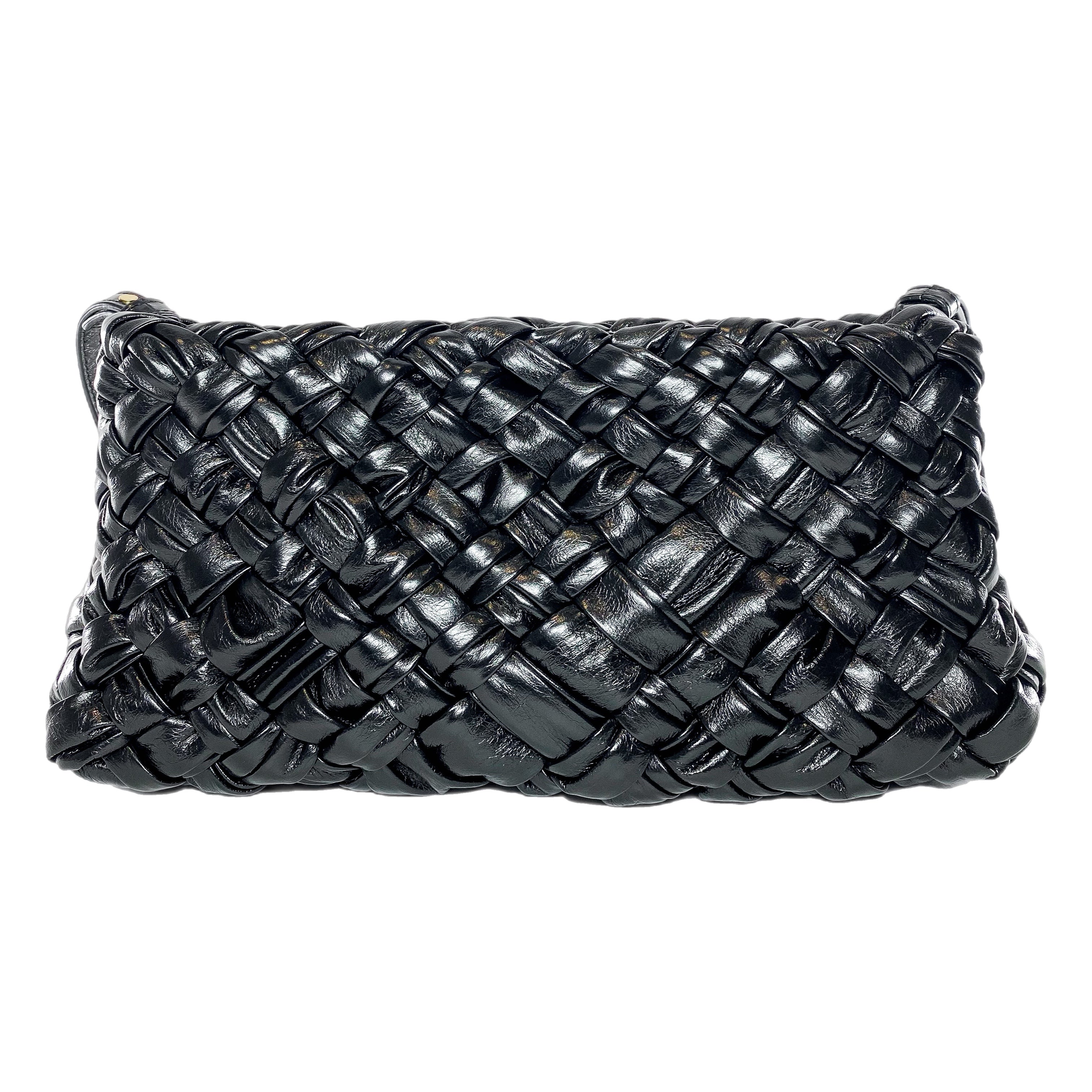 Bottega veneta black clutch sales