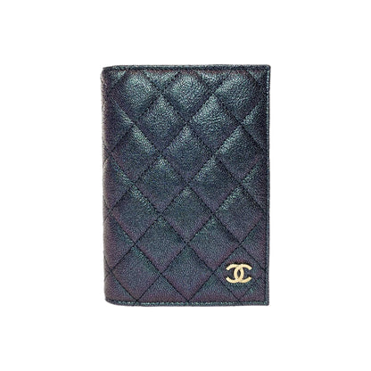 Chanel Iridescent Purple Passport Cover