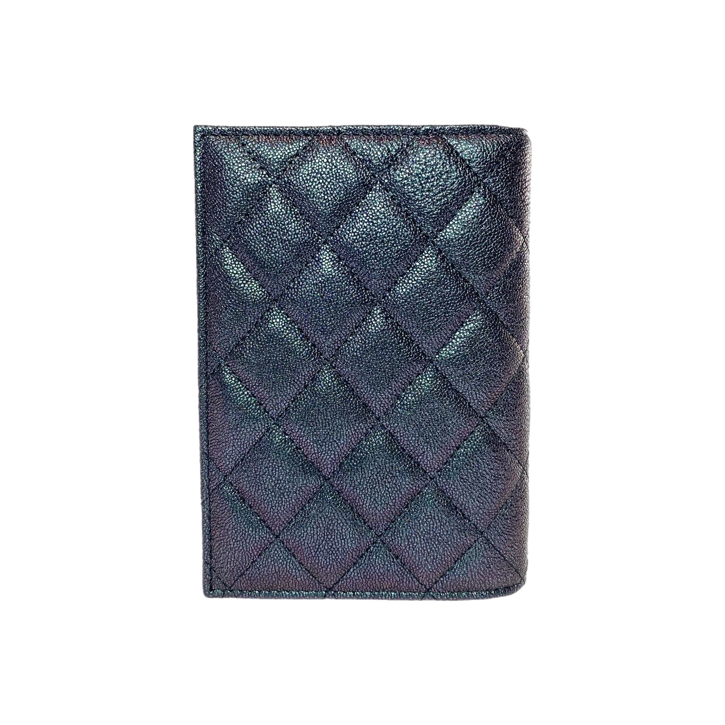Chanel Iridescent Purple Passport Cover