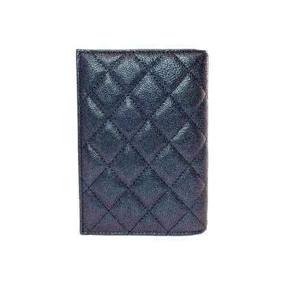 Chanel Iridescent Purple Passport Cover