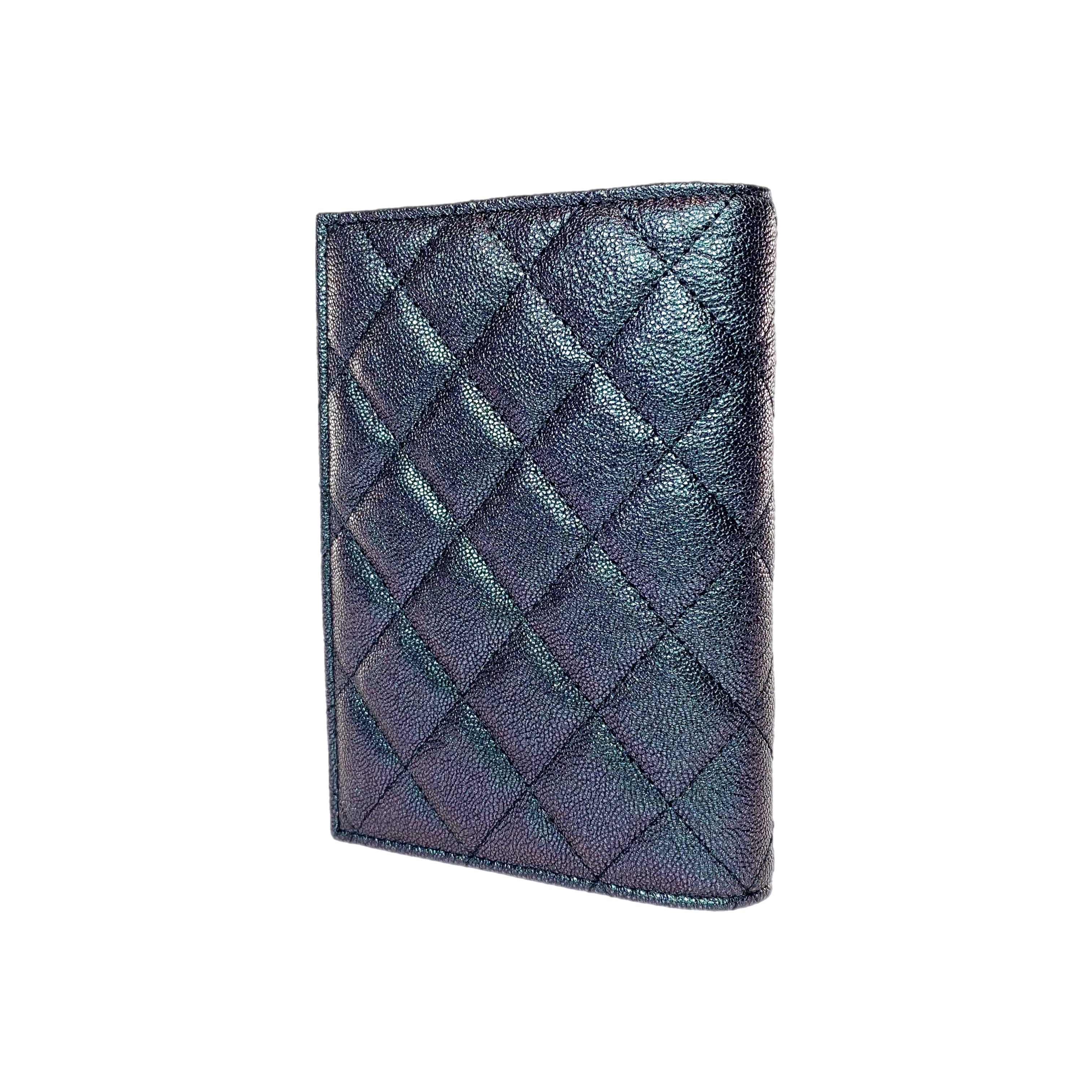 Chanel Iridescent Purple Passport Cover Consign of the Times ™