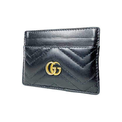 Gucci Black GG Marmont Card Case