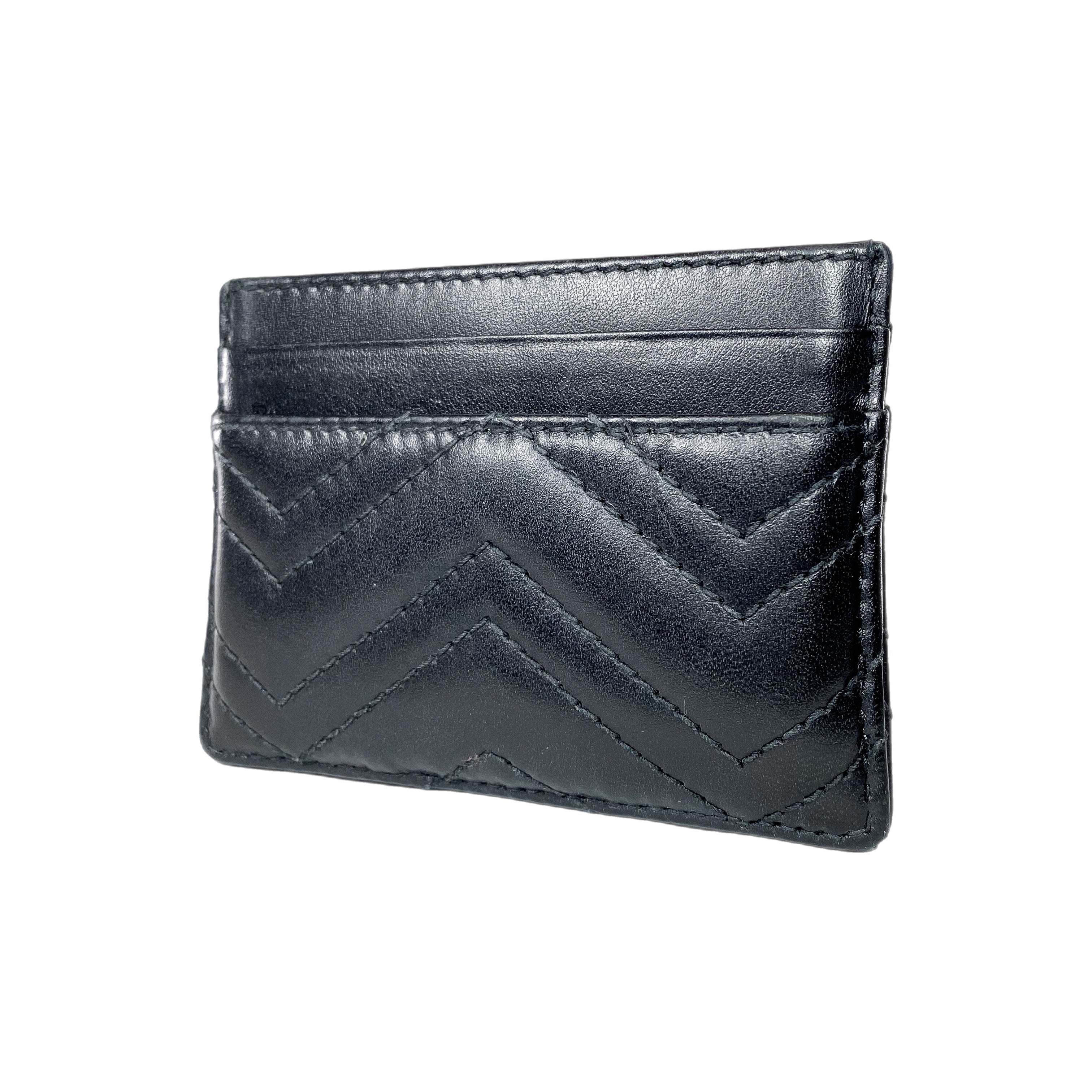 Gucci Black GG Marmont Card Case