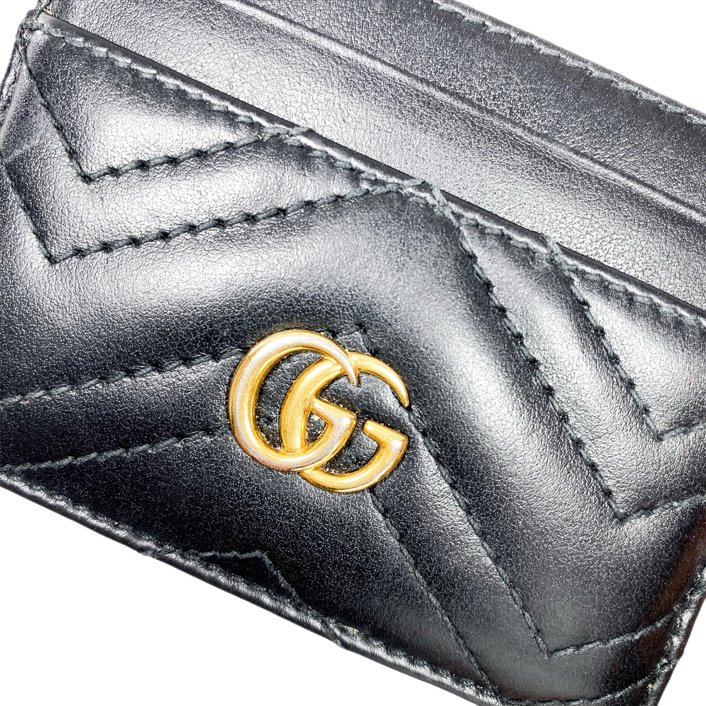 Gucci Black GG Marmont Card Case