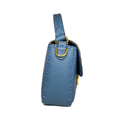 Fendi Blue Selleria Baguette