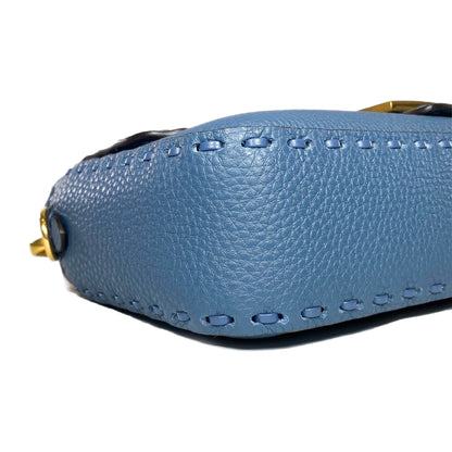 Fendi Blue Selleria Baguette