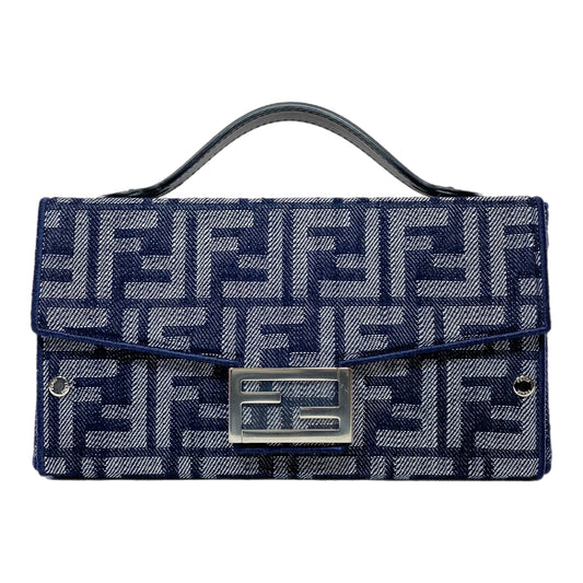 Fendi Denim Logo Soft Trunk Baguette