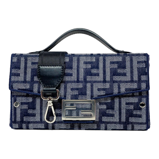 Fendi Denim Logo Soft Trunk Baguette