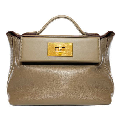 Hermes Mini 24/24 Etoupe Evercolor Gold Hardware