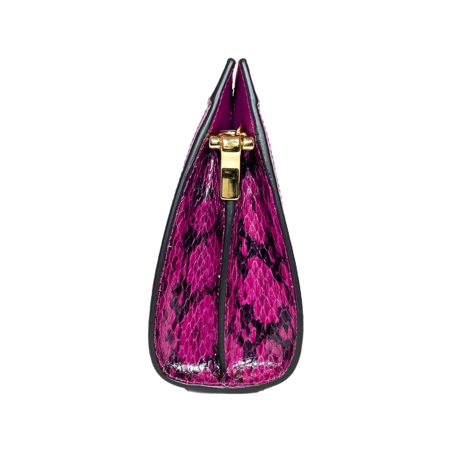 Gucci Pink GG Small Snakeskin Ophidia Chain Shoulder Bag