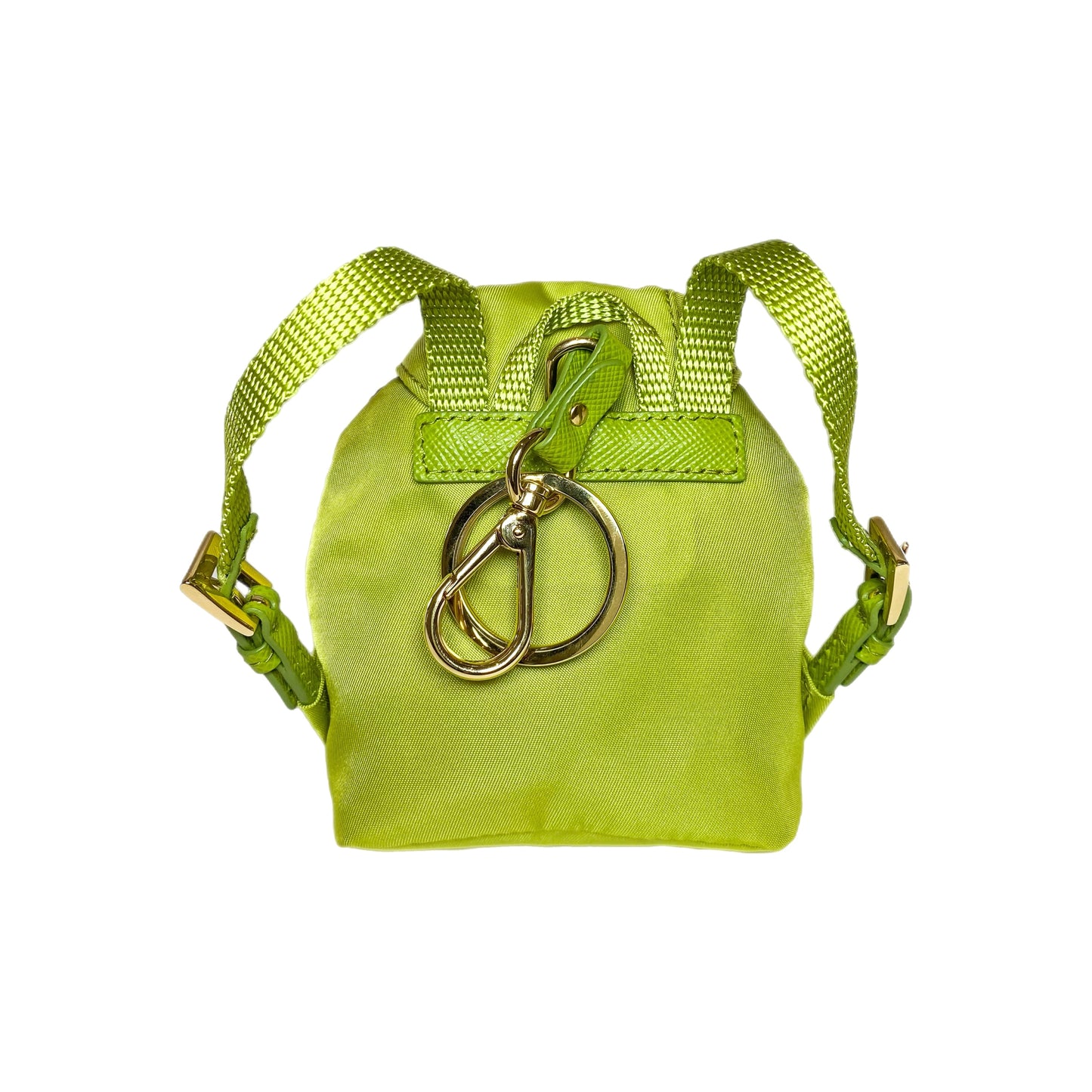 Prada Green Backpack Key Ring Bag Charm