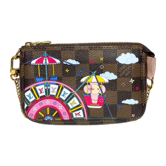 Louis Vuitton Damier Ebene Animation Big Wheel Mini Pochette