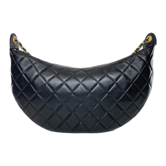 Chanel Black Quilted All About Chains Hobo Bag