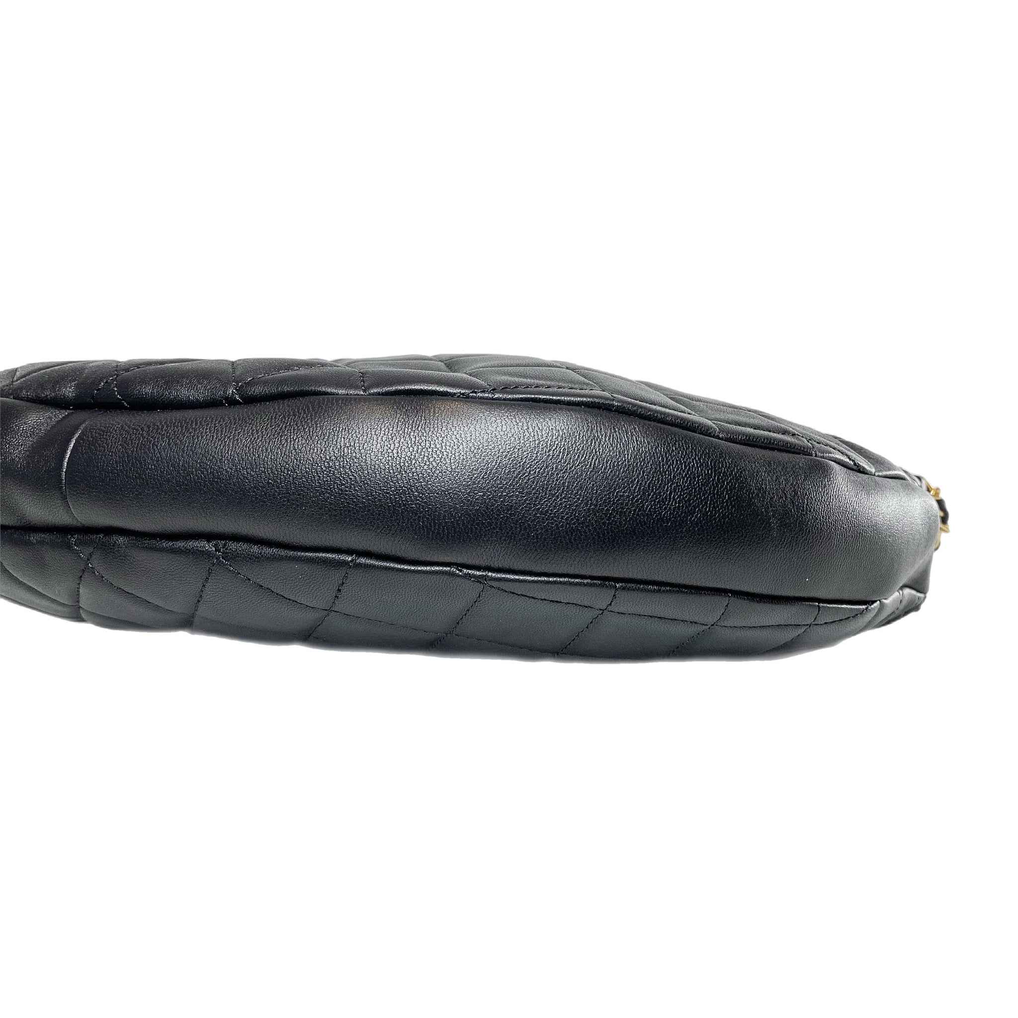 Chanel Black Quilted All About Chains Hobo Bag