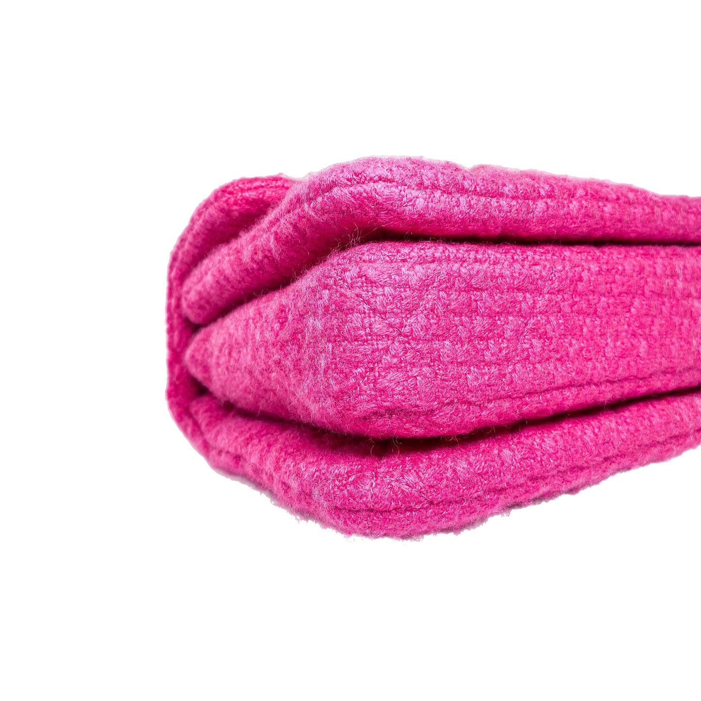 Chanel Fuchsia Cashmere Tweed Quilted Mini Bijoux Flap